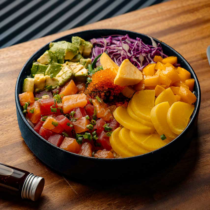Salmon Tuna Poke Bowl